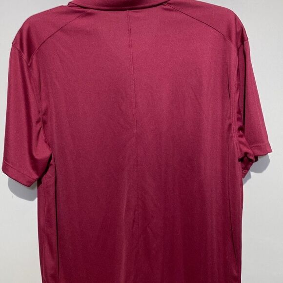 Nike Dri-Fit Men's Short Sleeve Red Golf Polo Shirt Size M - Picture 7 of 9